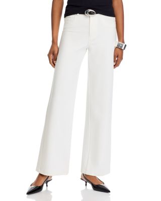 L'AGENCE - Clayton Mid Rise Wide Leg Jeans in Black