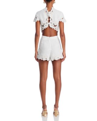 ショートパンツ CULT GAIA Women Shorts  Burmudas 417805 PT2835CO3147 WHITE 250127_DR_CG_SP25_RESHOOT_LOOK