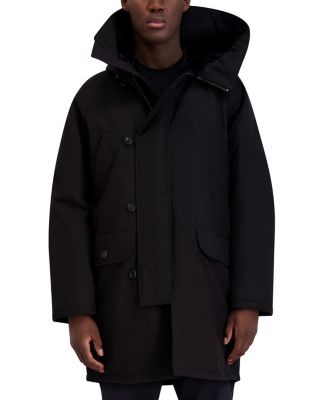 KARL LAGERFELD PARIS - Faux Fur Lined Hooded Down Jacket
