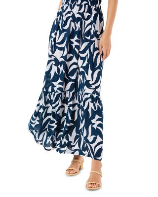 Lila Slim Fit One Shoulder Smocked Maxi Dress