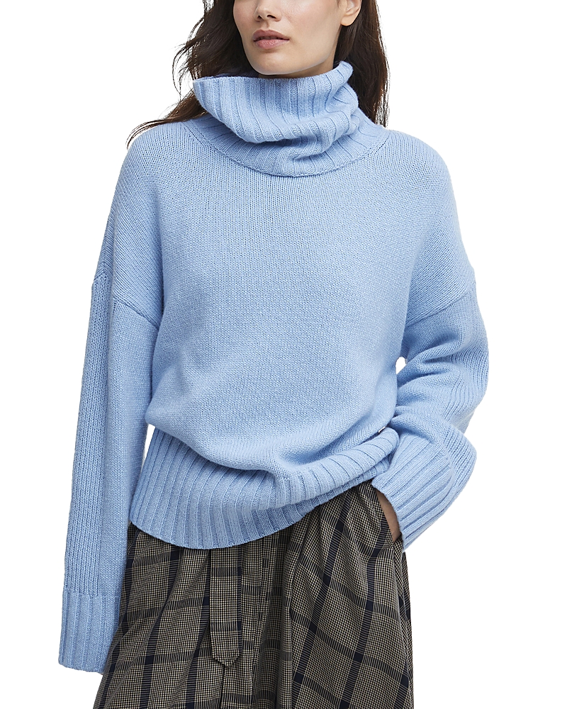 Barbour Josephine Knitted Jumper In Blue Sky