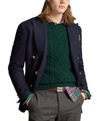 Tailored Wool Flannel Blazer