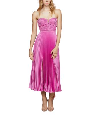 Amur - Harden Strapless Pleated Dress