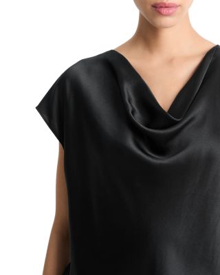 Cowl Neck Silk Blouse