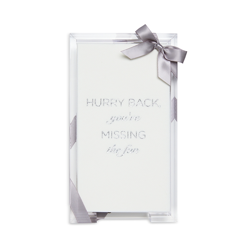 LINED DESIGN HURRY BACK GUEST TOWELS, SET OF 20
