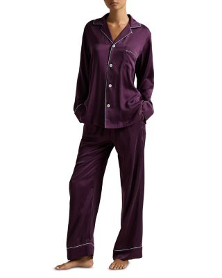 Laurel Stretch Silk Long Sleeve Pajama Set