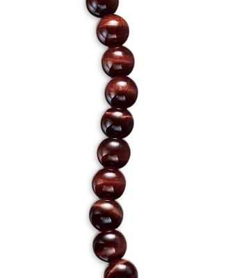 Men's Spiritual Beads Bracelet in Sterling Silver with Red Tigers Eye, 8mm