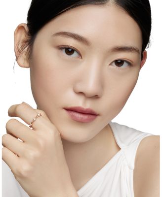 Cable Collectibles Cable Stack Ring in 18K Rose Gold with Diamonds