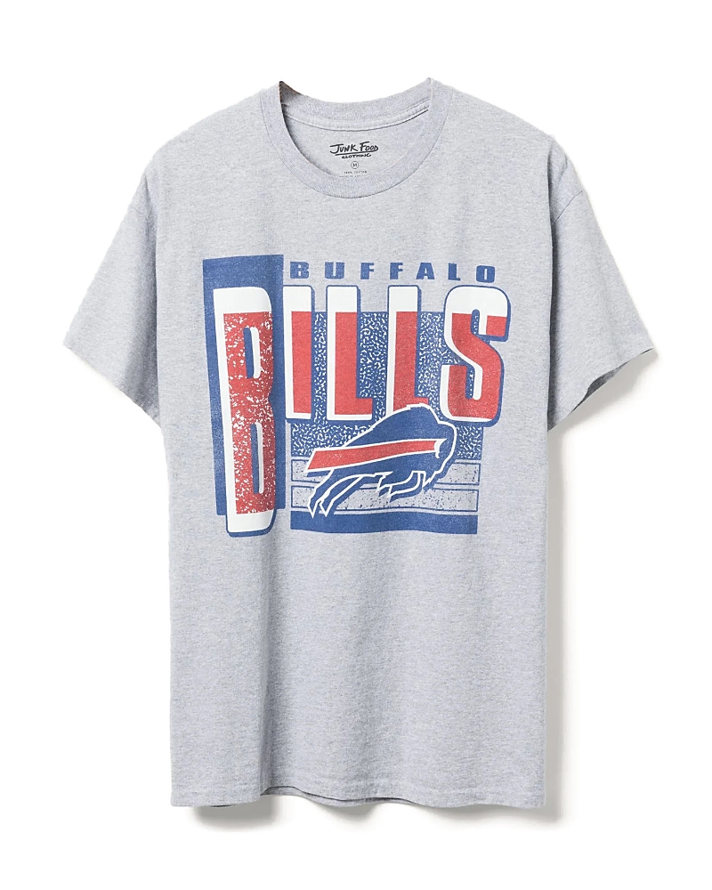 Junk Food Clothing Unisex Nfl Buffalo Bills Complete Tee In Heather Gray