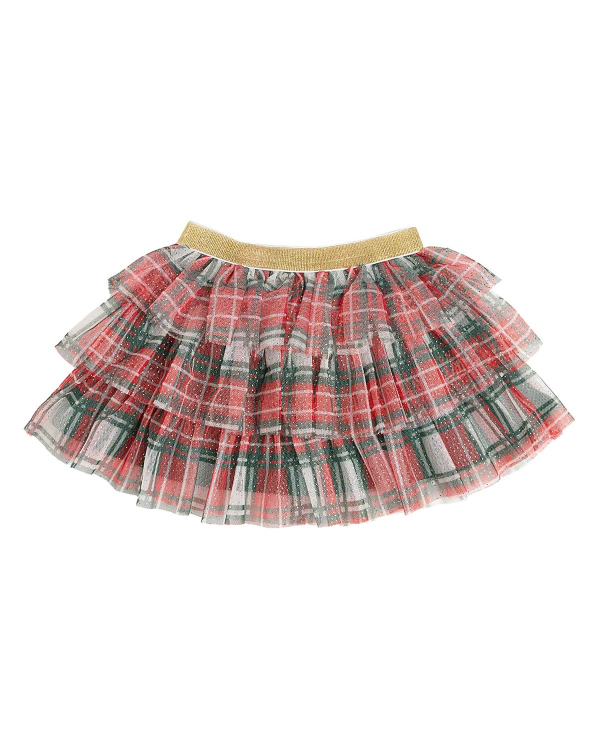 Sweet Wink Girls' Christmas Plaid Tiered Tutu - Baby, Little Kid, Big Kid