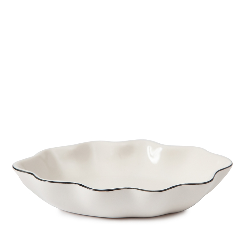 Shop Kassatex Le Marais Soap Dish In White/ Black