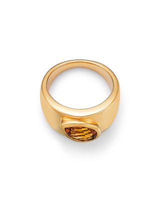 Citrine Statement Ring in 14K Yellow Gold
