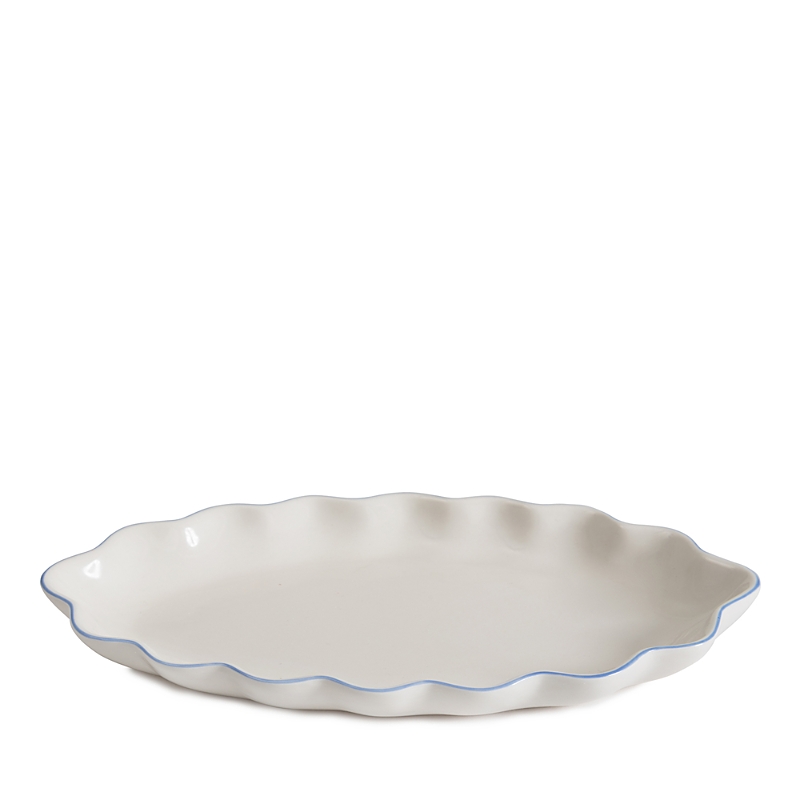 Kassatex Le Marais Accessories Tray In White/ Blue