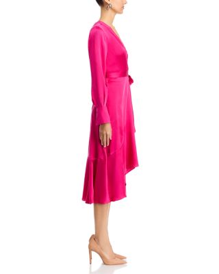 Victoria Tie Waist Long Sleeve Midi Dress
