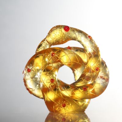 Shifting Winds of Fate Crystal 2025 Snake Figure