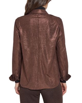 Connie Foiled Shirt Jacket