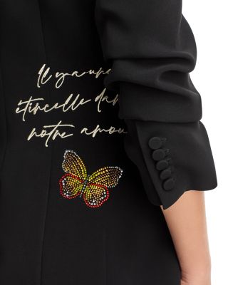 ジャケット・アウター BIRTHDAYBASH L BUTTON BUTTERFLY BOA Vintage 80's BUTTERFLY TOKYO Embroidery Logo Light Jacket