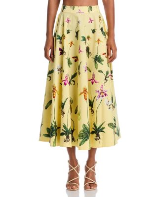Orchids Cropped Top & Orchids Circle Skirt