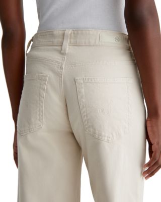 Saige Mid Rise Cropped Wide Leg Jeans in Opal Stone