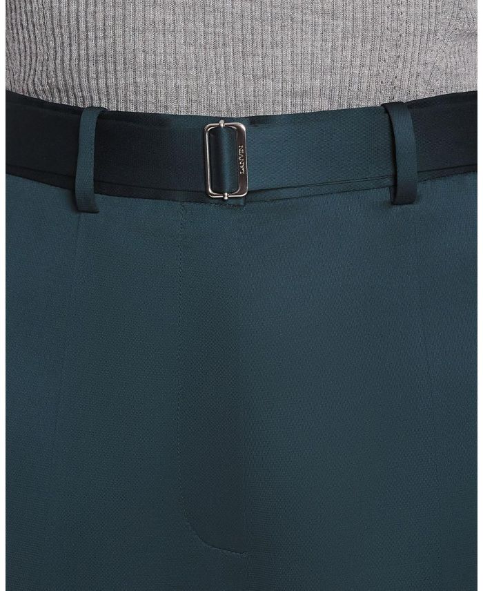 Wide-Leg Pants With Cuffs