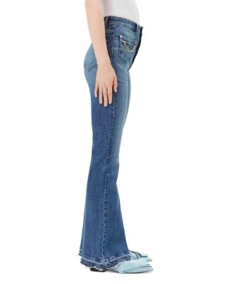 デニム・ジーパン Ganni 'Goddi' jeans Mid Blue Vintage Blue Goddi Jeans | GANNI US