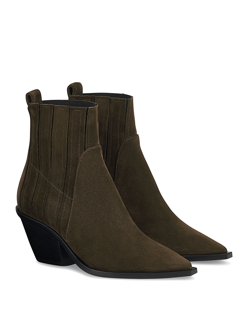 Agl Attilio Giusti Leombruni Agl Roberta Beat Pointed Toe Chelsea Boot In Forest