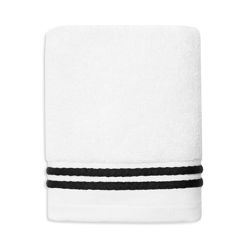 Sferra Aura Nuova Washcloth In White/ Black