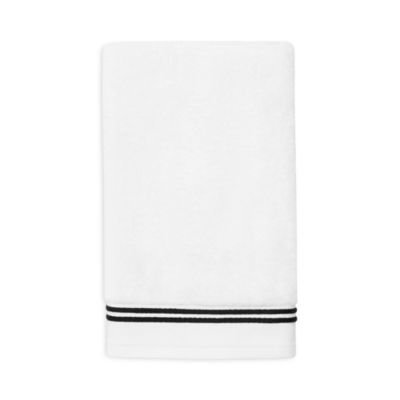 SFERRA - Aura Nuova Towel Collection White/ Black