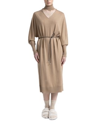 Peserico - Belted Midi Sweater Dress