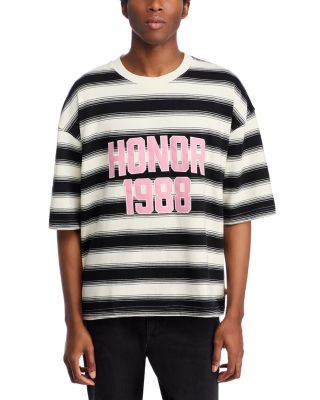 Honor the Gift 1988 Boxy Striped Graphic Tee