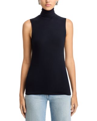 Sleeveless Turtleneck Top