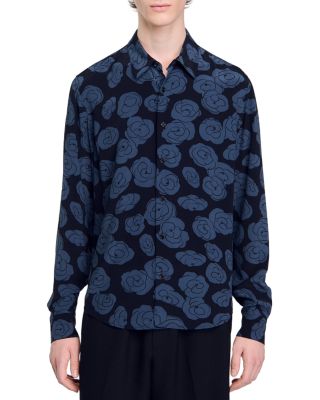 Sandro - Dusty Flowers Printed Button Down Shirt