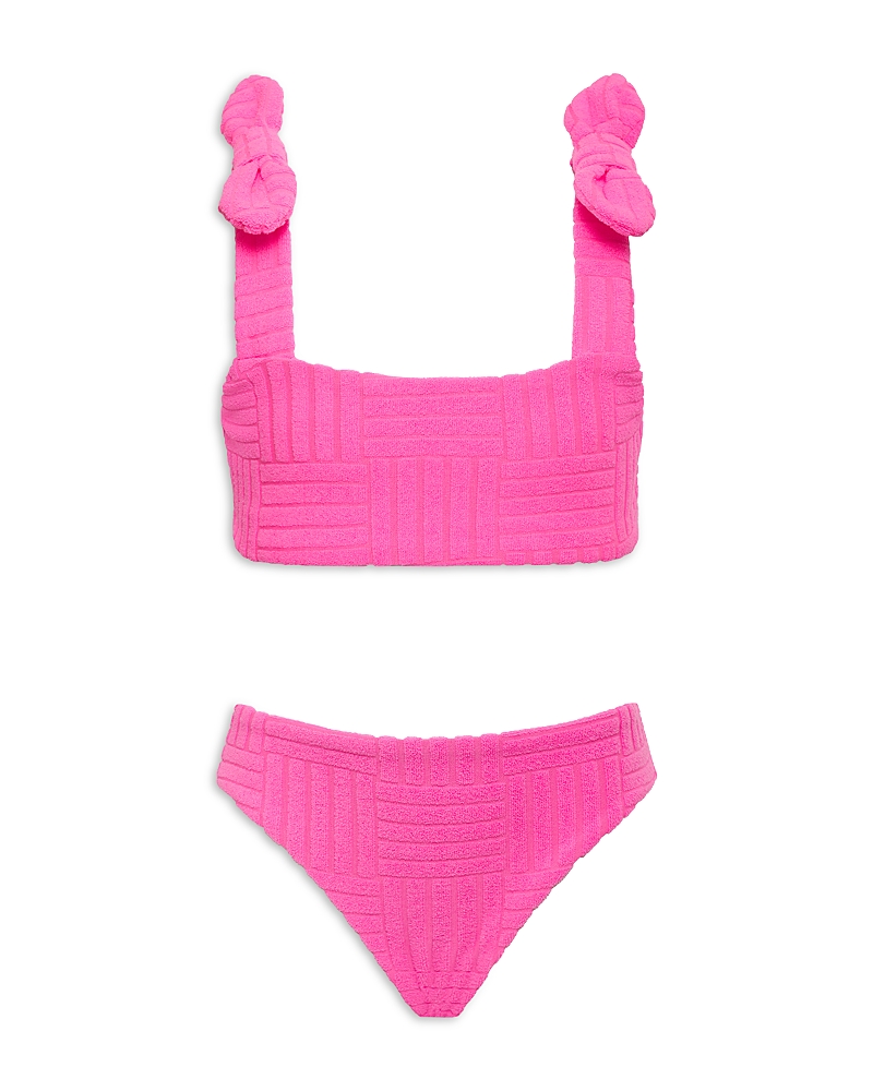 BEACH RIOT GIRLS' LITTLE STELLA TERRY TWO PIECE SWIMSUIT - LITTLE KID, BIG KID