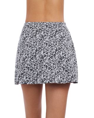 Printed Pull on Swim Skirt Cover Up