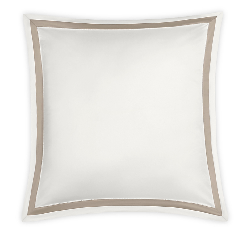 Matouk Ambrose Sateen Euro Sham In Bone/khaki