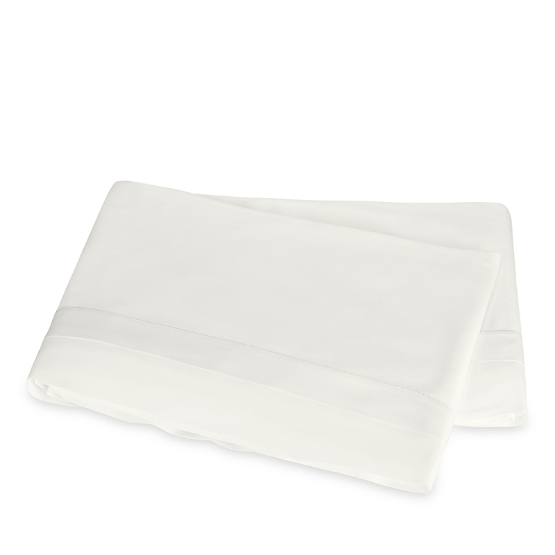 Matouk Ambrose Flat Sheet, Full/queen In Bone/bone