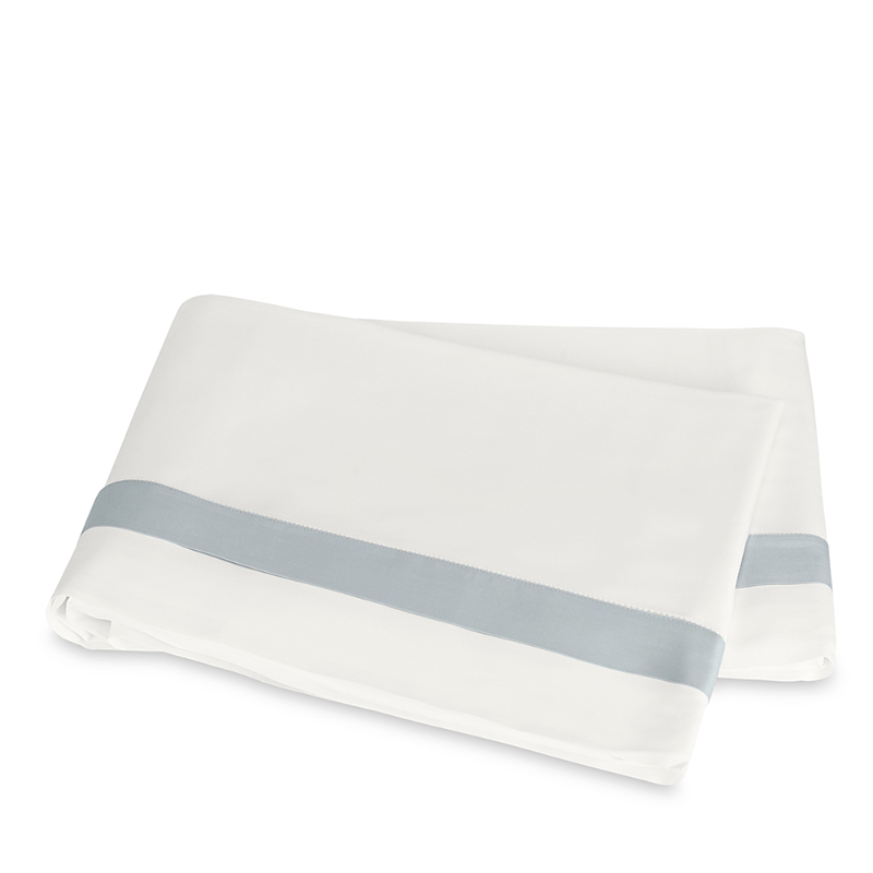 Matouk Ambrose King Flat Sheet In Bone/pool