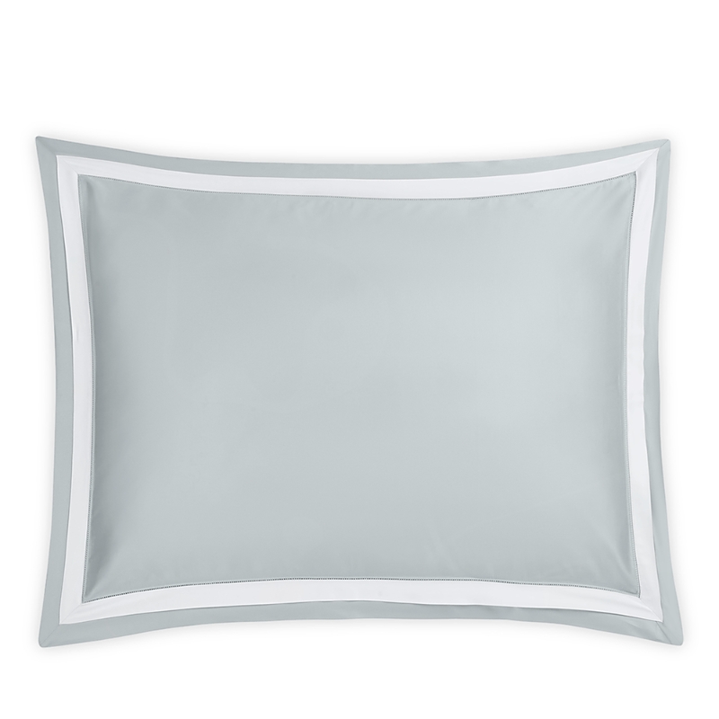 Matouk Ambrose Standard Sham In Bone/hazy Blue