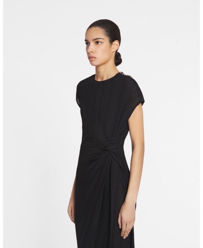 Asymmetrical Pleated Dress