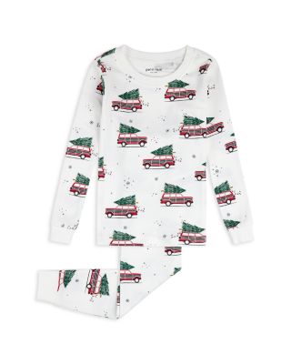 petit lem - Boys' Festive Cars Printed Long Sleeved Pajama Set - Little Kid