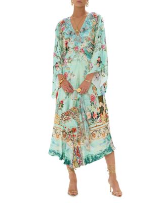 camilla silk kaftan dress Camilla T-Shape Long Silk Kaftan Dress