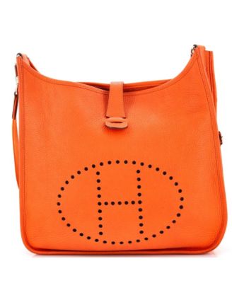 Pre-Owned Hermes Gm Evelyne Bag Gen Iii Clemence