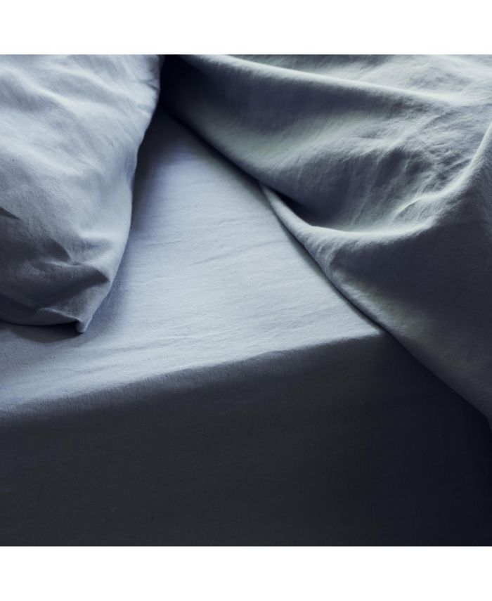Linen Blend Fitted Sheet, California King