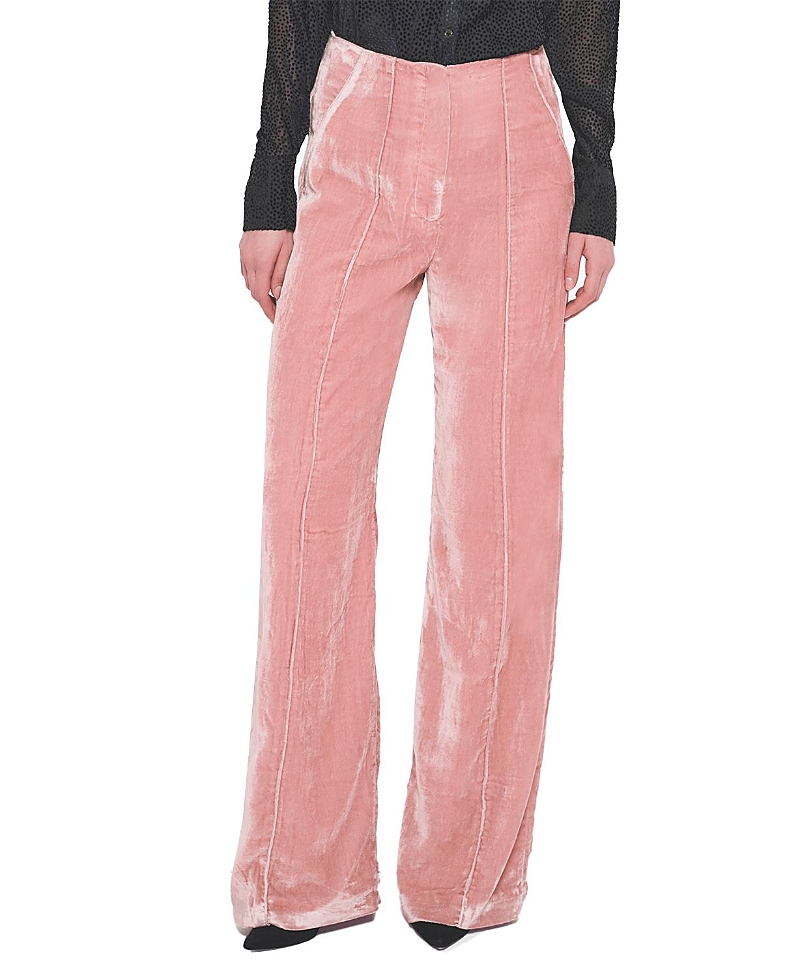 As by Df Fiona Velvet Straight Leg Trousers