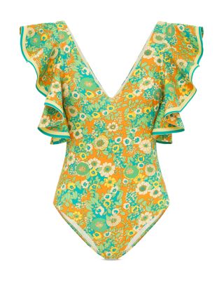 Cristina Ruffle One Piece Swimsuit