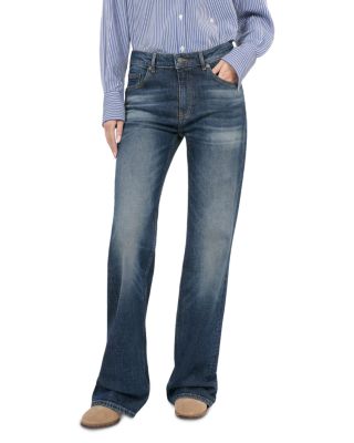 The Kooples - Low Rise Flare Jeans in Blue Electric