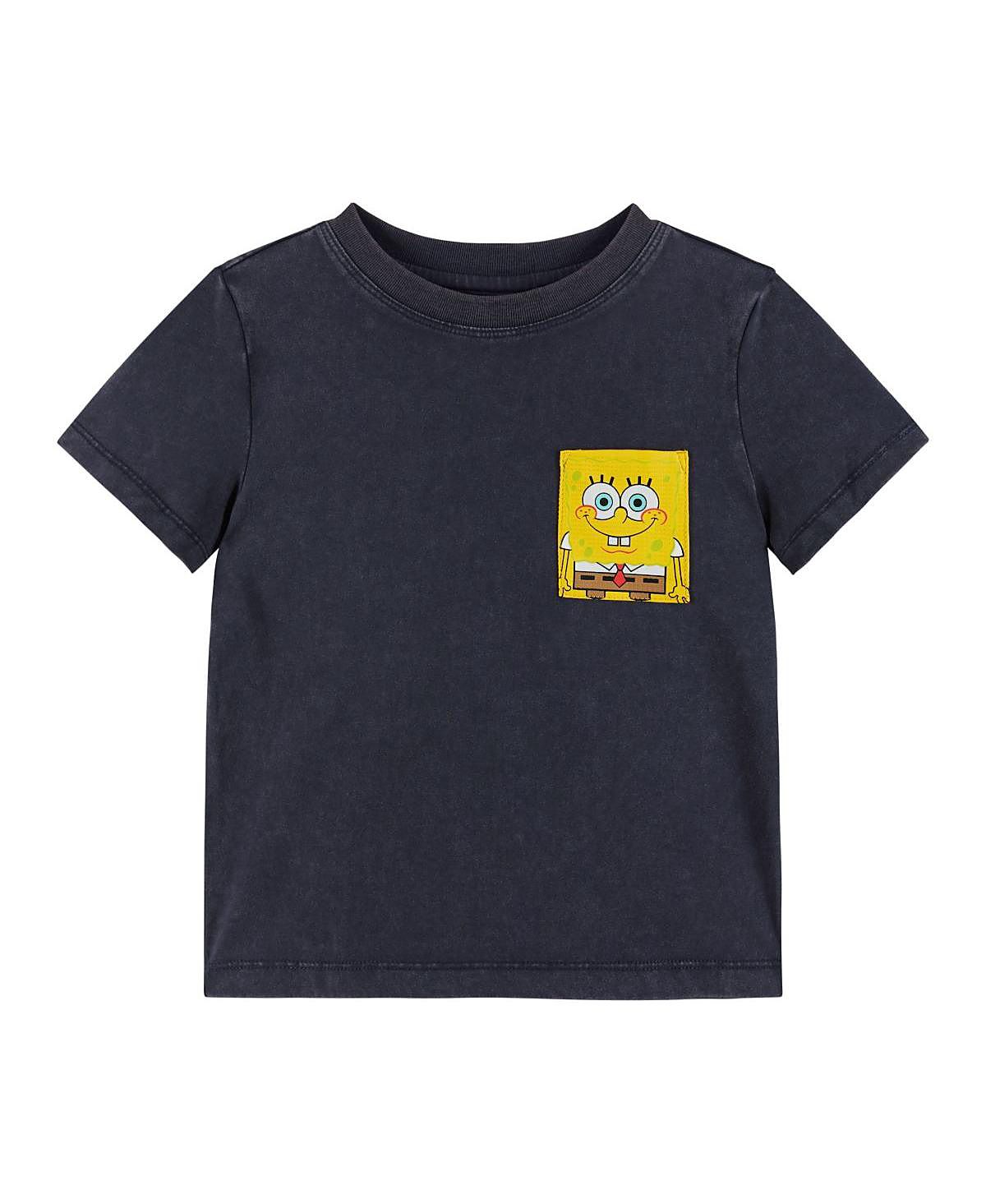 Andy & Evan Boys' SpongeBob SquarePants x Fun SpongBob Pocket Tee - Little Kid