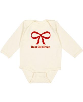 Sweet Wink Girls' Best Gift Ever Christmas Long Sleeve Bodysuit - Baby