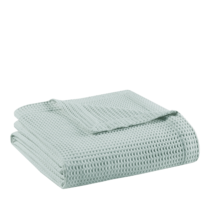 Beautyrest Waffle Weave Cotton Blanket, King In Aqua