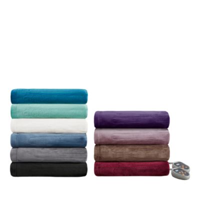 Plush Heated Blanket, Twin